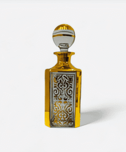 علب زجاجة كريستال عرض العطور – ذهبي شفاف – 500مل