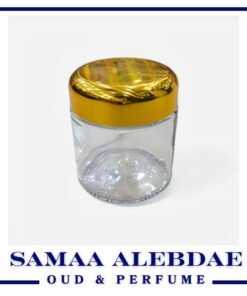 علب بخور مشلف شفاف غطاء ذهبي 30جرام12حبه