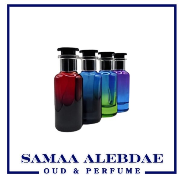 علب زجاجات عطور ملونه فارغة بعدة الوان - 12 قطعة