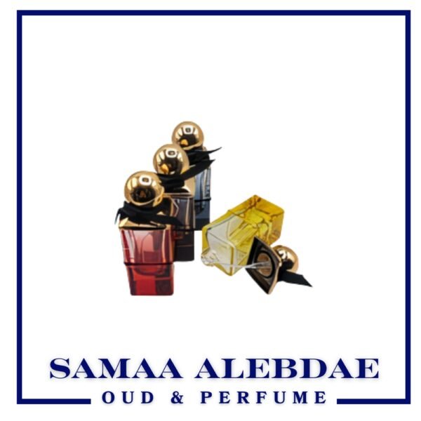 علب زجاجات عطور ملونه فارغة بعدة الوان - 12 قطعة